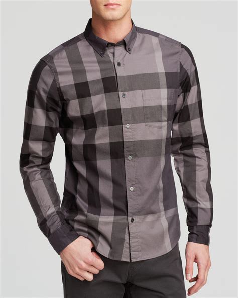 burberry button down mens xxl|Burberry button down shirt men.